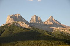 20 The Three Sisters - Charity Peak, Hope Peak and Faith Peak From Canmore Early Morning In Summer.jpg